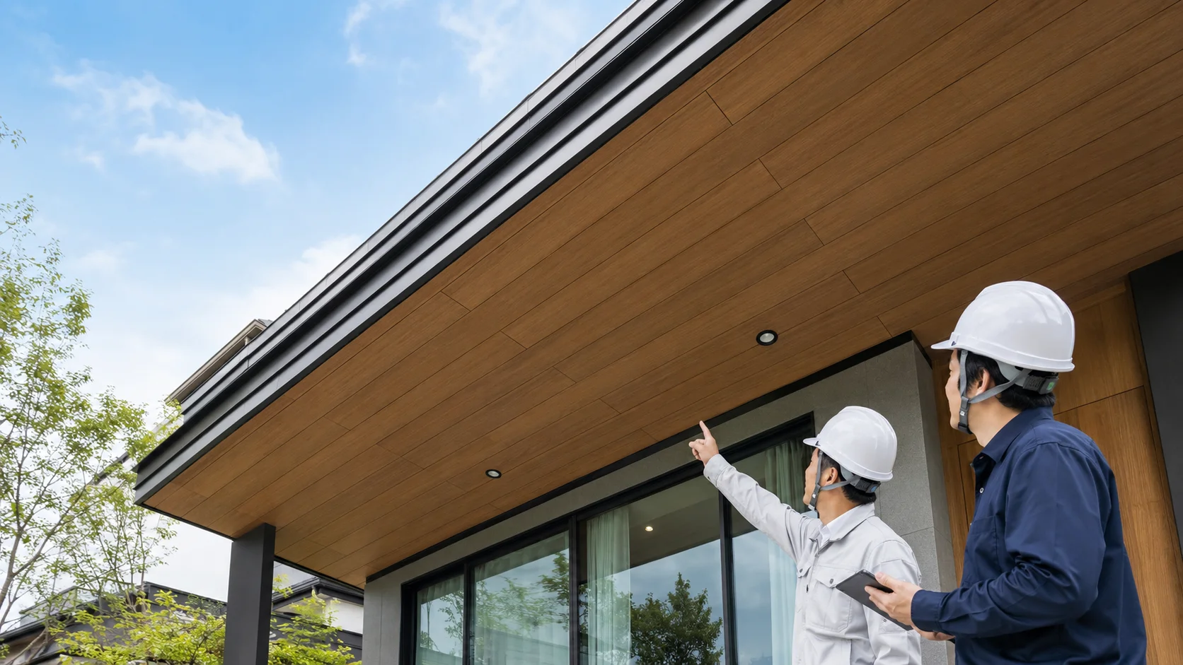 Fibercement saçak kaplama uygulaması
