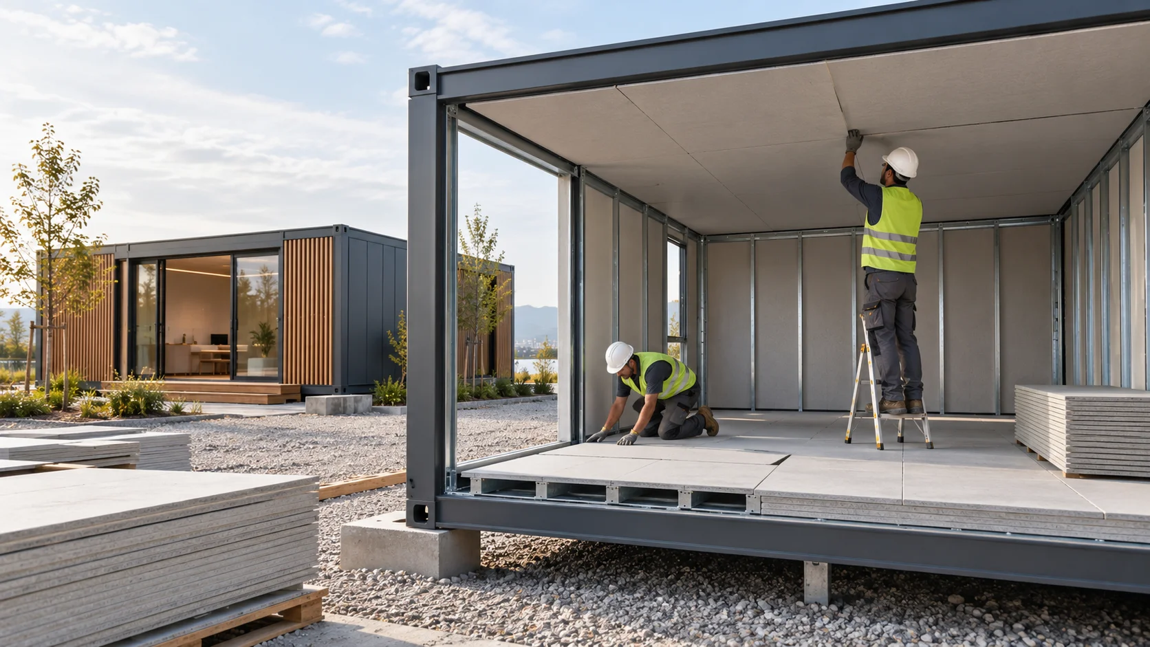 Konteyner Yapılarda Fibercement Taban ve Tavan Levhası Kullanımı